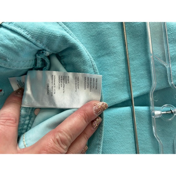 Vibrant Urban Outfitters BDG Women’s High & Wide Jean Retro Turquoise NEW Sz 31 - Picture 8 of 8